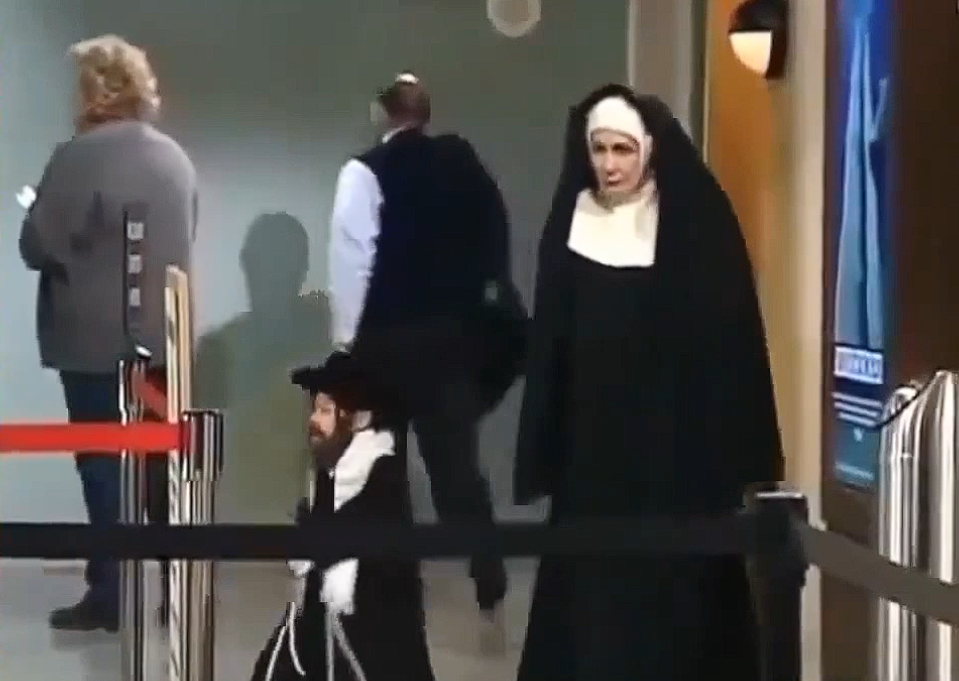 the lennox crew in disguise giving norma the slip